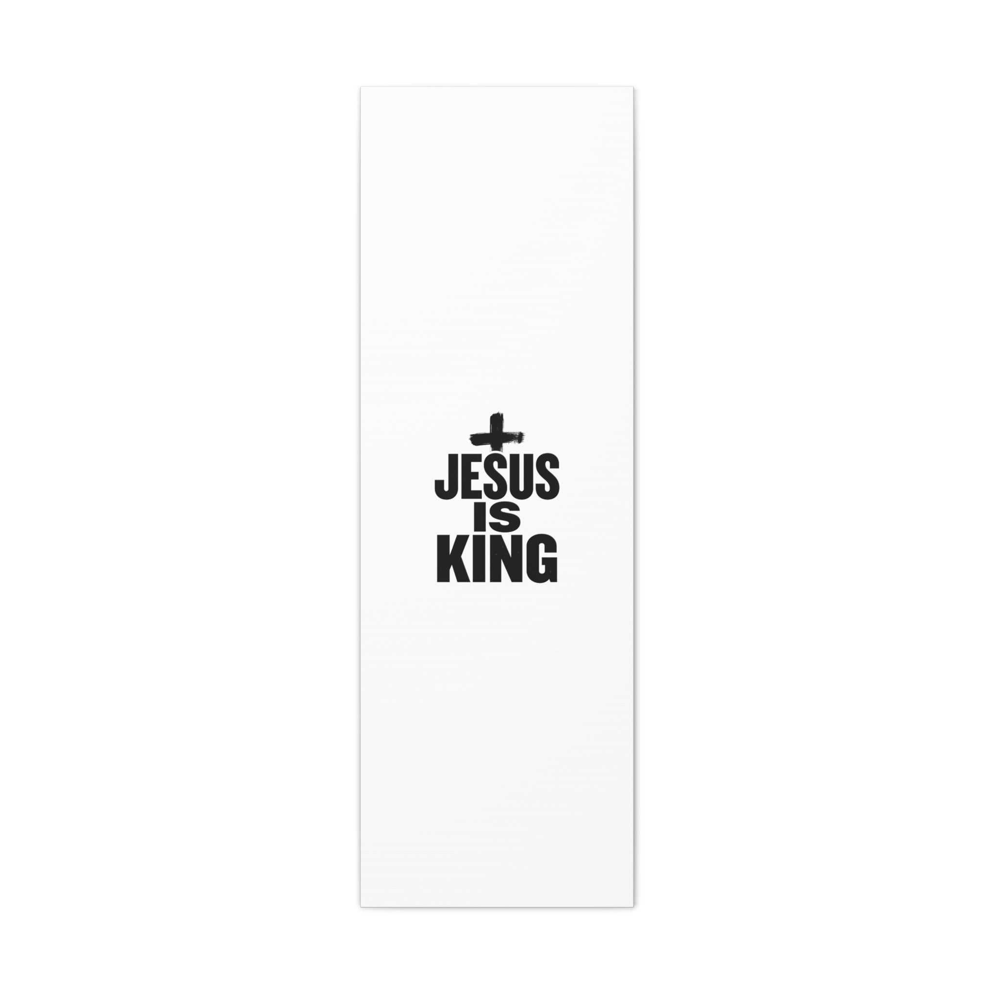 Jesus Is King Canvas | Christian Easter Wall Art, Faith Resurrection Decor