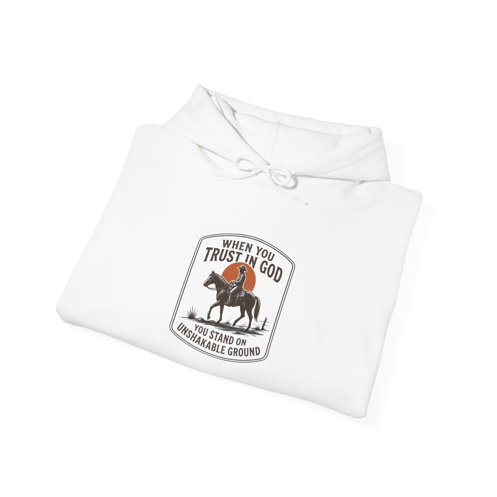 Trust in God Cowboy Crest Hoodie | Western Americana, Vintage Rodeo