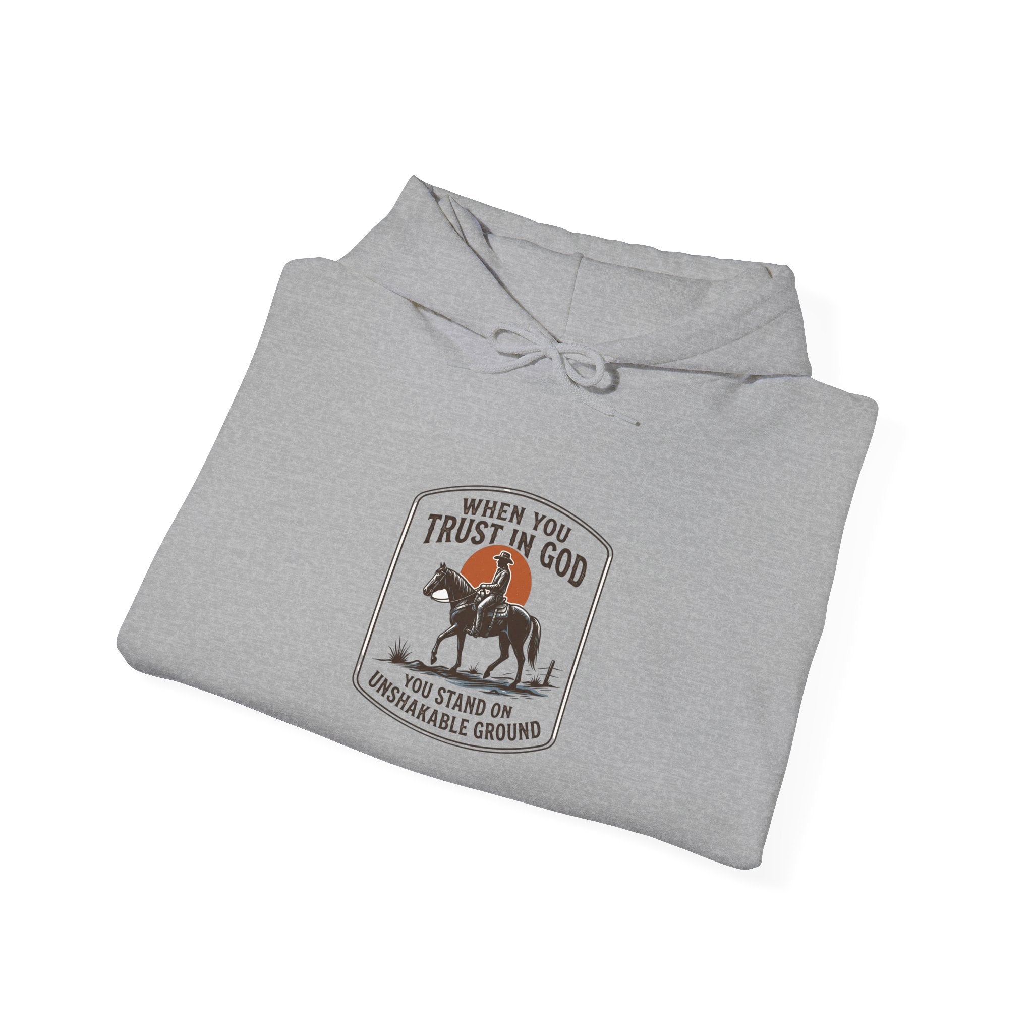 Trust in God Cowboy Crest Hoodie | Western Americana, Vintage Rodeo