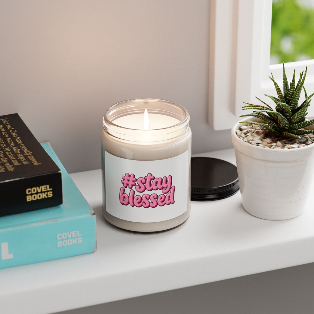 Stay Blessed Soy Candle | Christian Easter, He Is Risen Inspiration