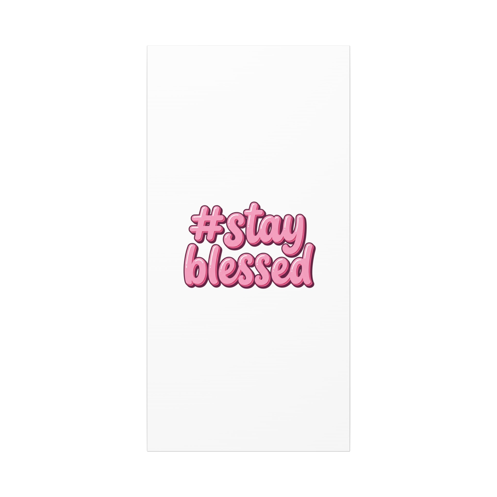 Stay Blessed Canvas, Christian Easter Scripture Wall Art | Pastel Faith Decor