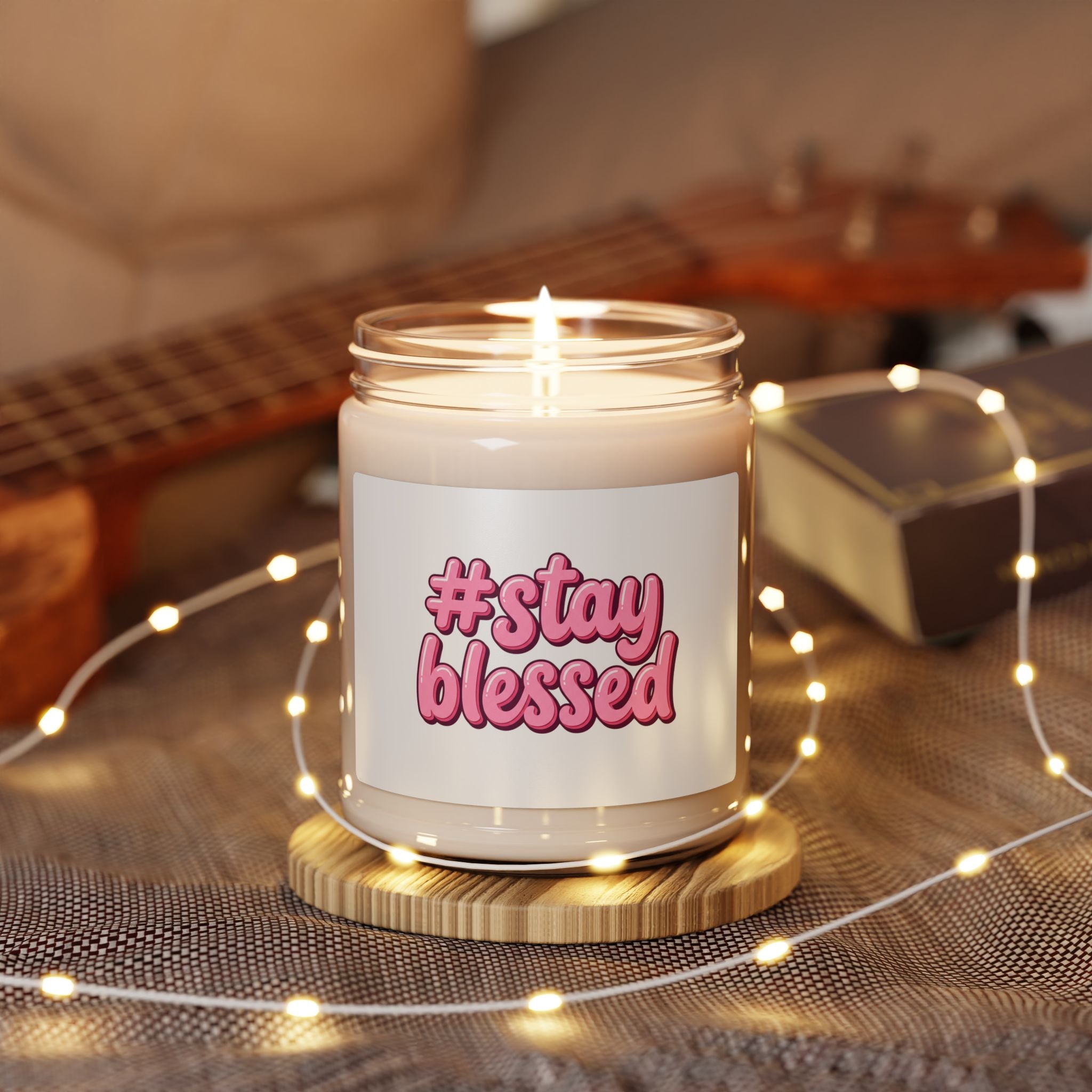 Stay Blessed Soy Candle | Christian Easter, He Is Risen Inspiration