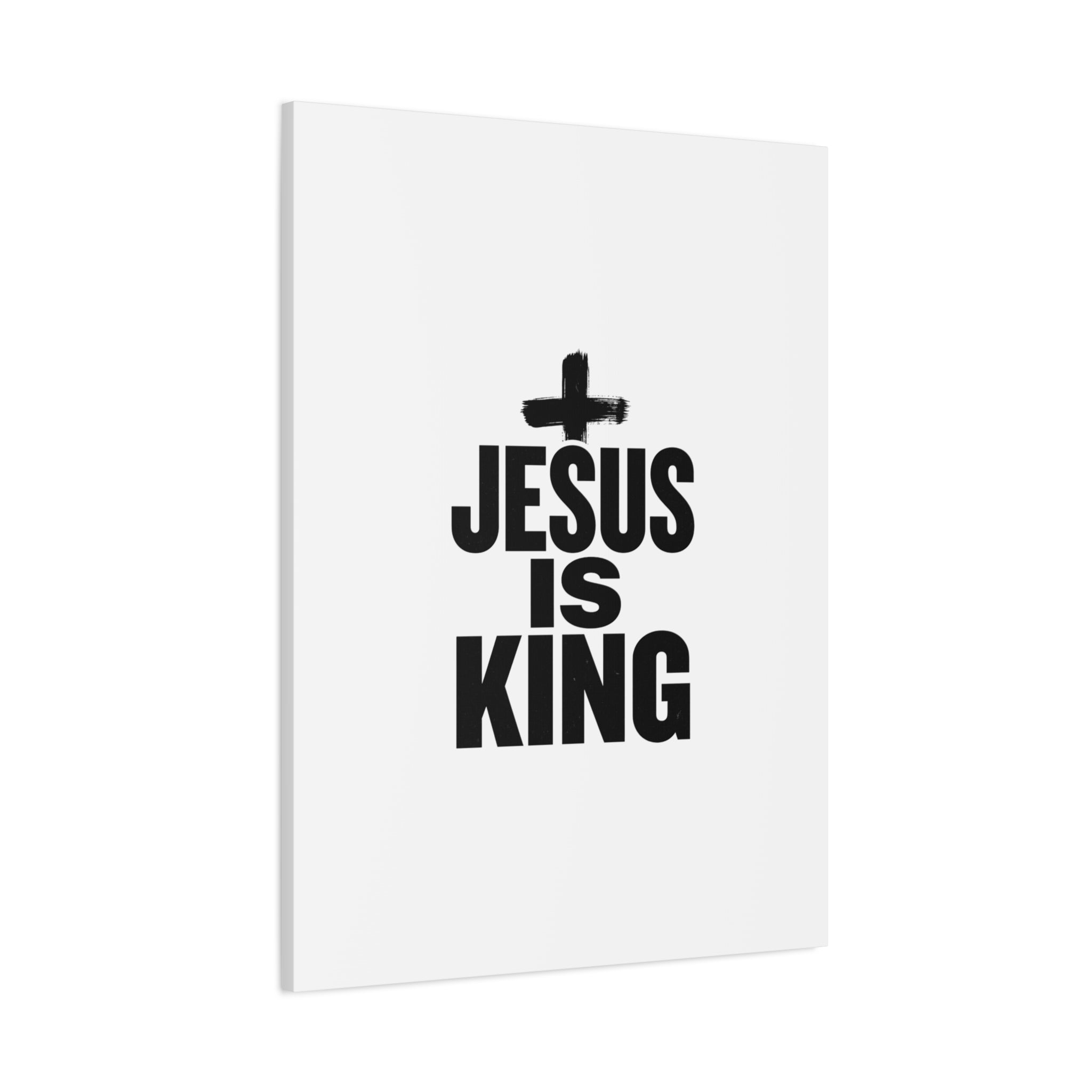 Jesus Is King Canvas | Christian Easter Wall Art, Faith Resurrection Decor