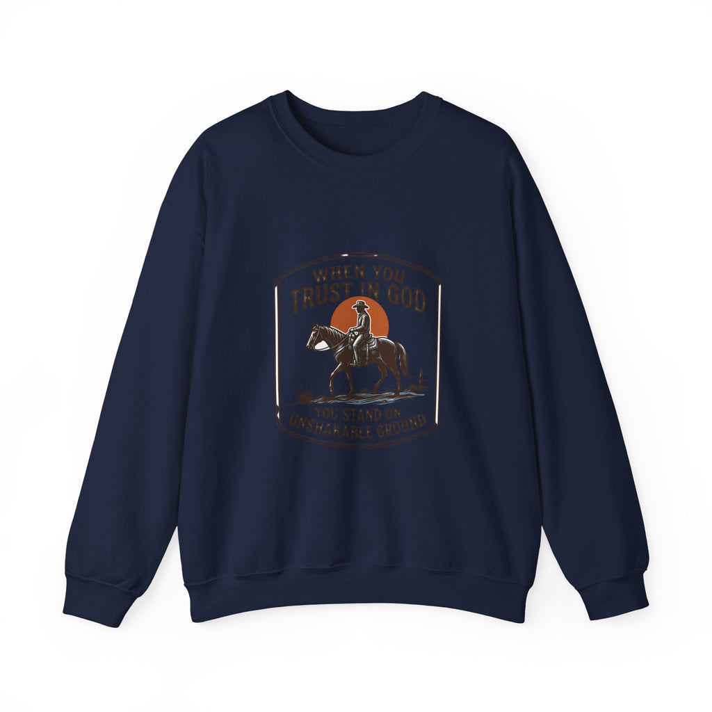 When You Trust in God Crewneck Sweatshirt | Western cowboy, Americana vintage