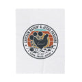 Chicken Raisin & Jesus Praising Velveteen Plush Blanket | Western Americana, Vintage Rodeo