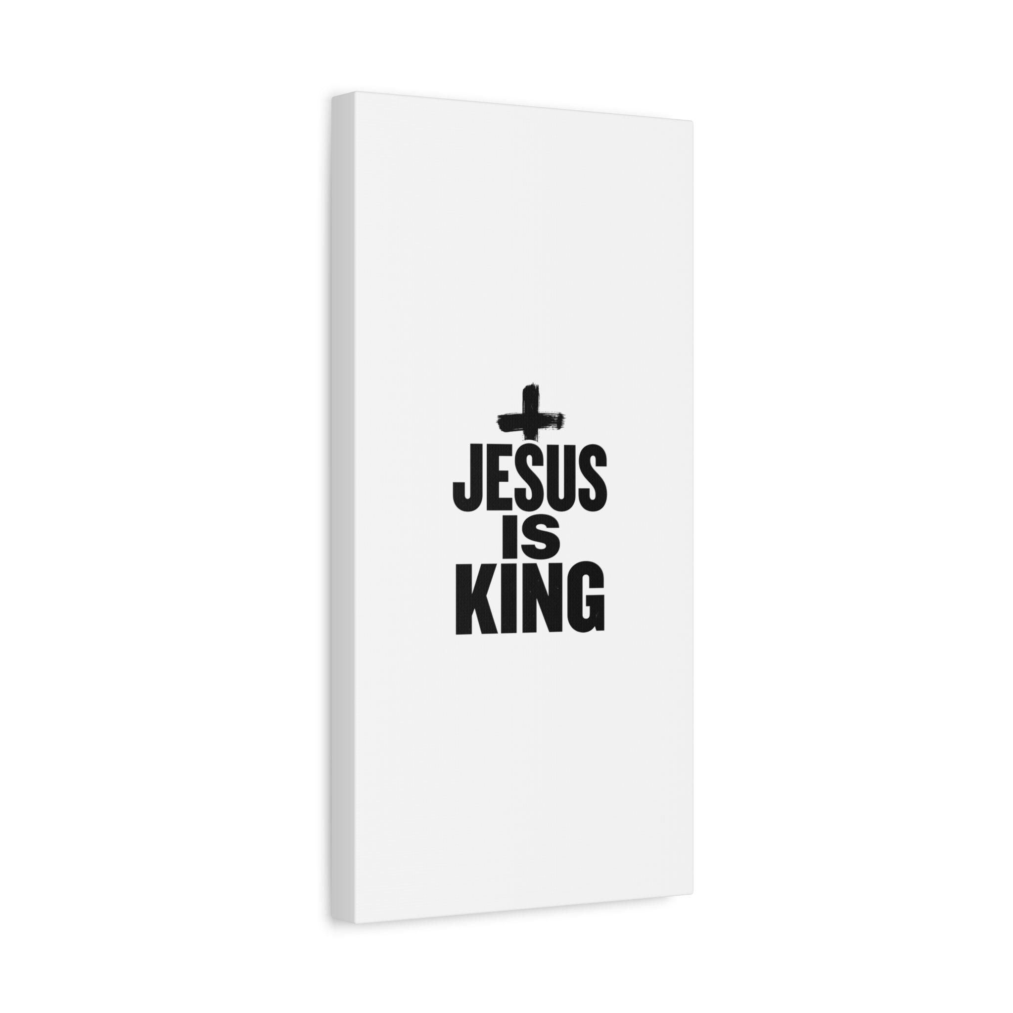 Jesus Is King Canvas | Christian Easter Wall Art, Faith Resurrection Decor