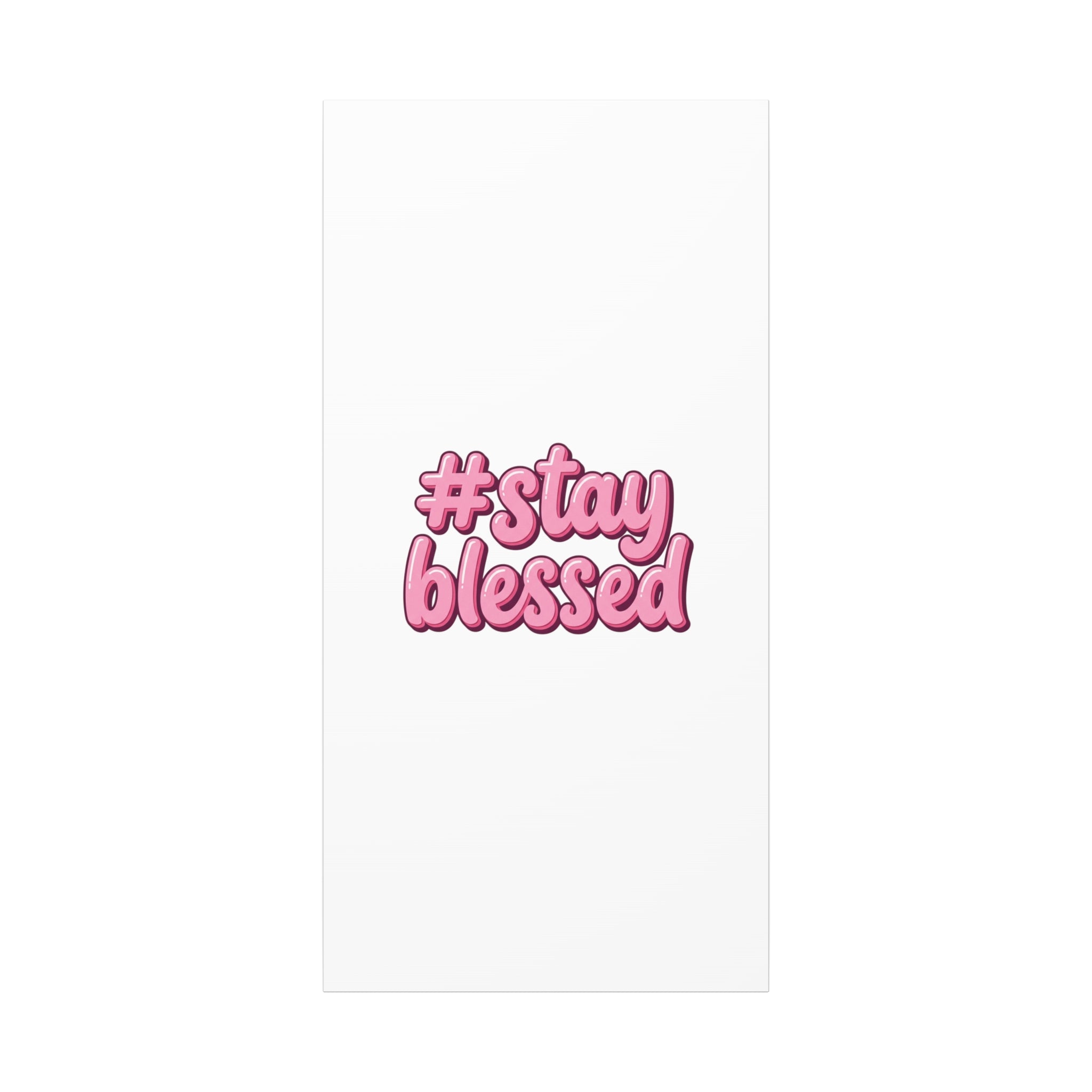 Stay Blessed Canvas, Christian Easter Scripture Wall Art | Pastel Faith Decor