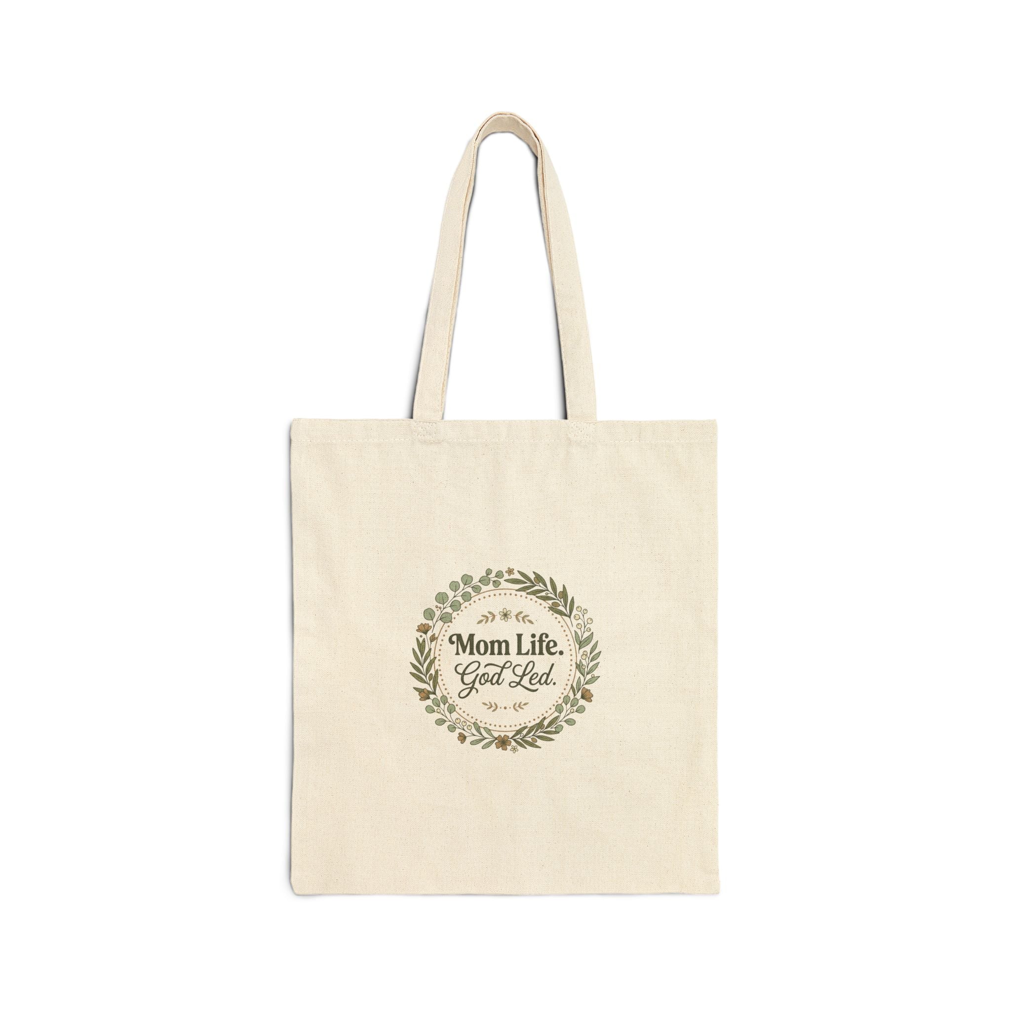 Mom Life Tote, Mother's Day Minimal Typographic, Simple Mom Identity Canvas