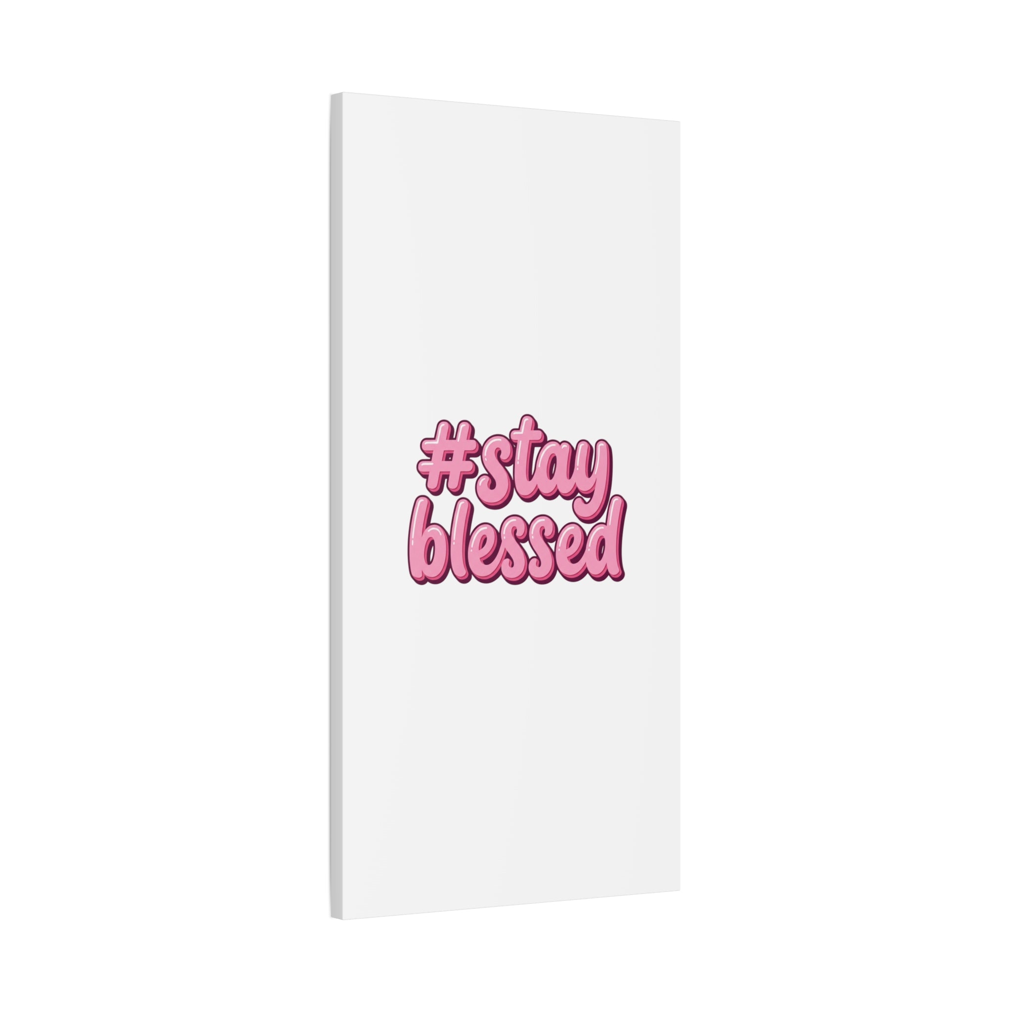 Stay Blessed Canvas, Christian Easter Scripture Wall Art | Pastel Faith Decor