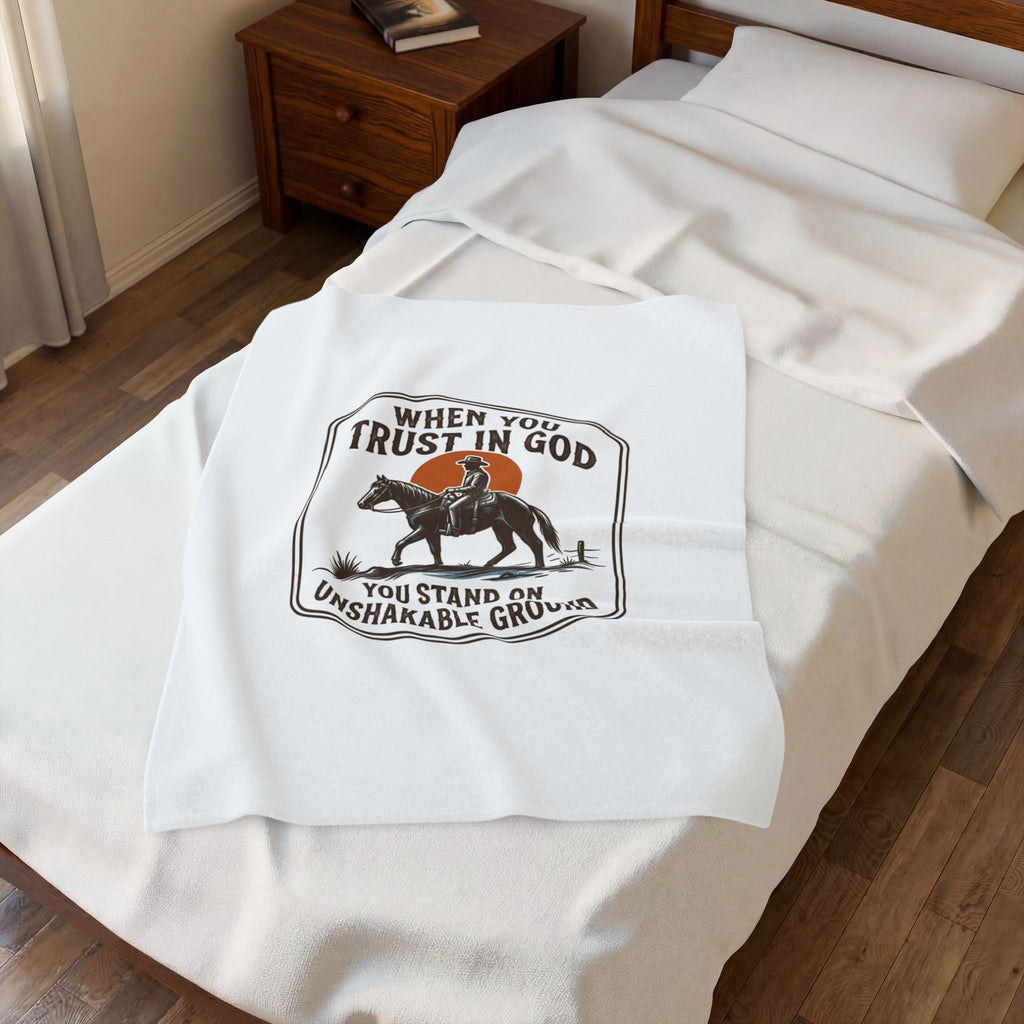 When You Trust in God Cowboy Blanket | Western Americana, Vintage Frontier