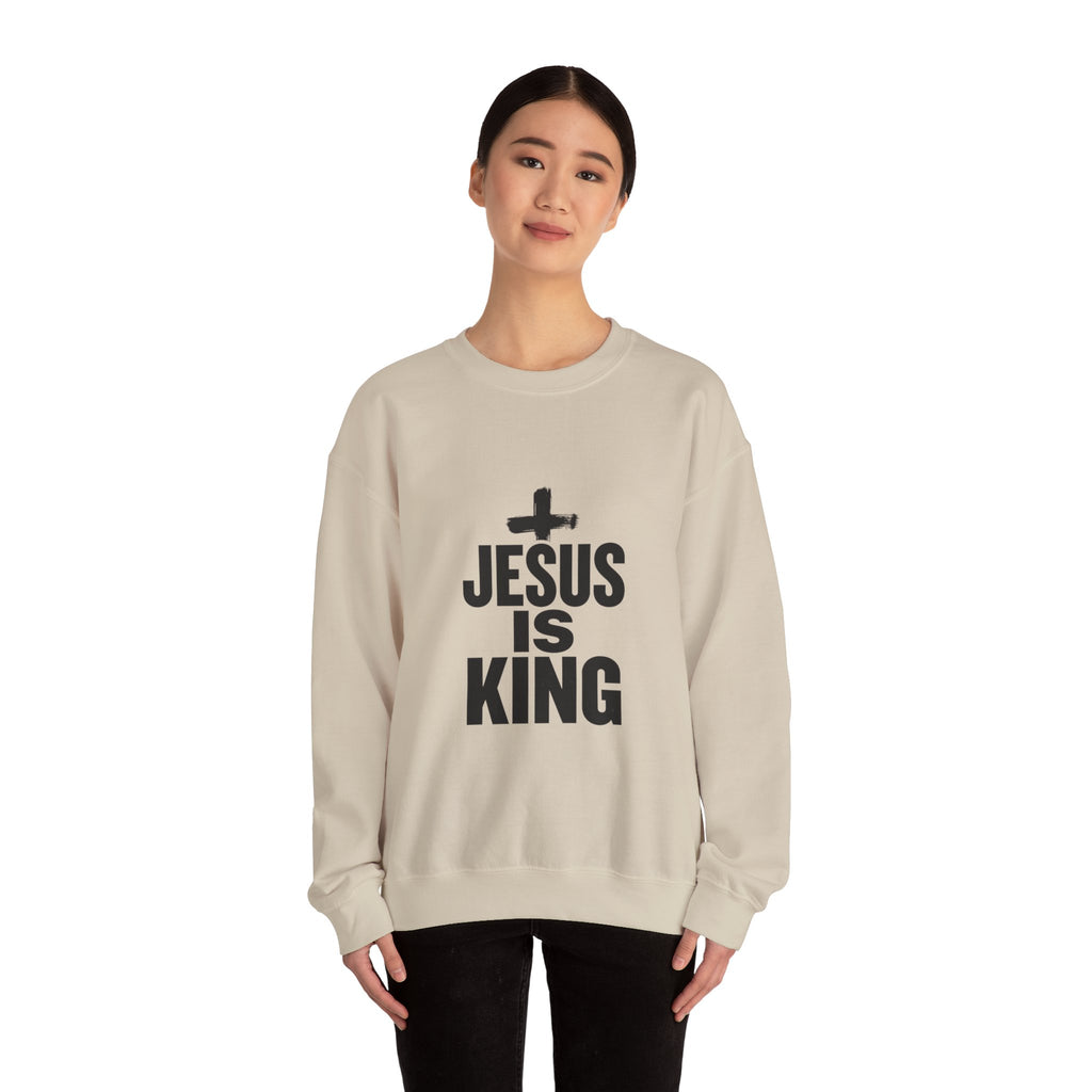 Jesus Is King Sweatshirt | Christian Easter, Resurrection Scripture