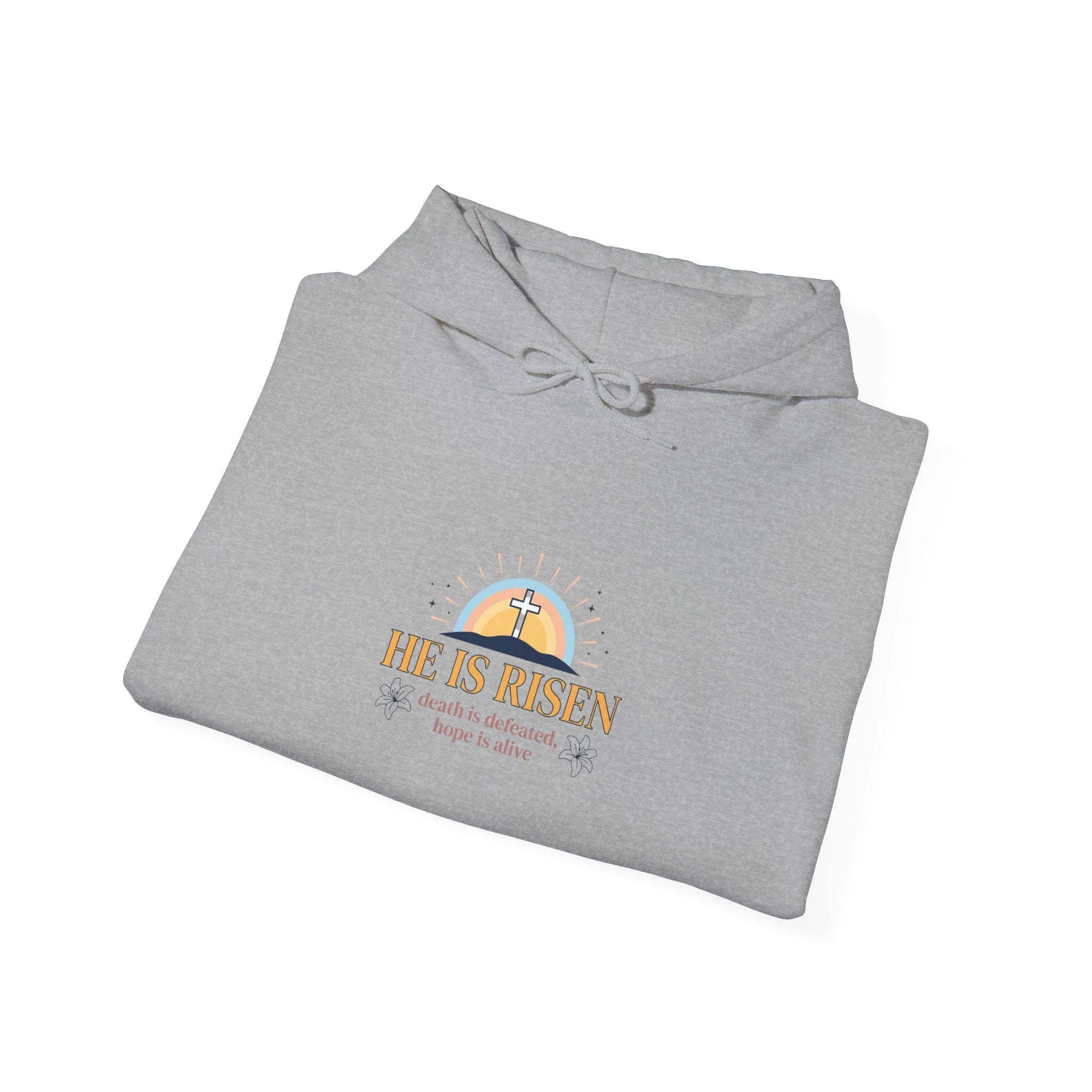 He Is Risen Hoodie | Christian Easter Sweatshirt, Resurrection Scripture