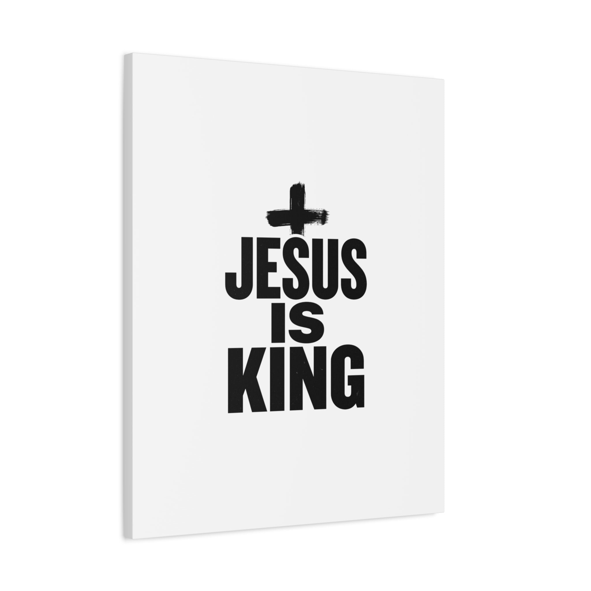Jesus Is King Canvas | Christian Easter Wall Art, Faith Resurrection Decor