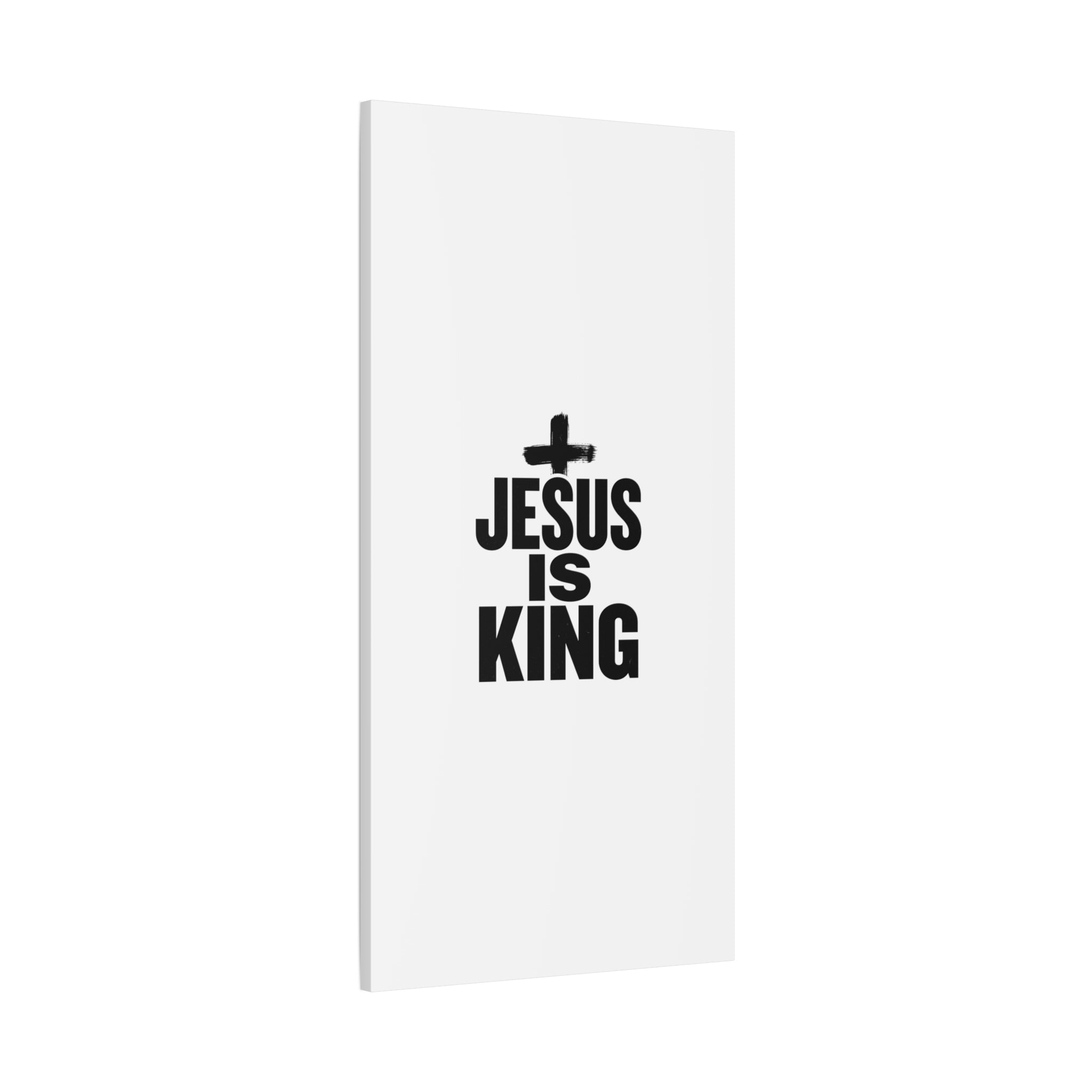 Jesus Is King Canvas | Christian Easter Wall Art, Faith Resurrection Decor