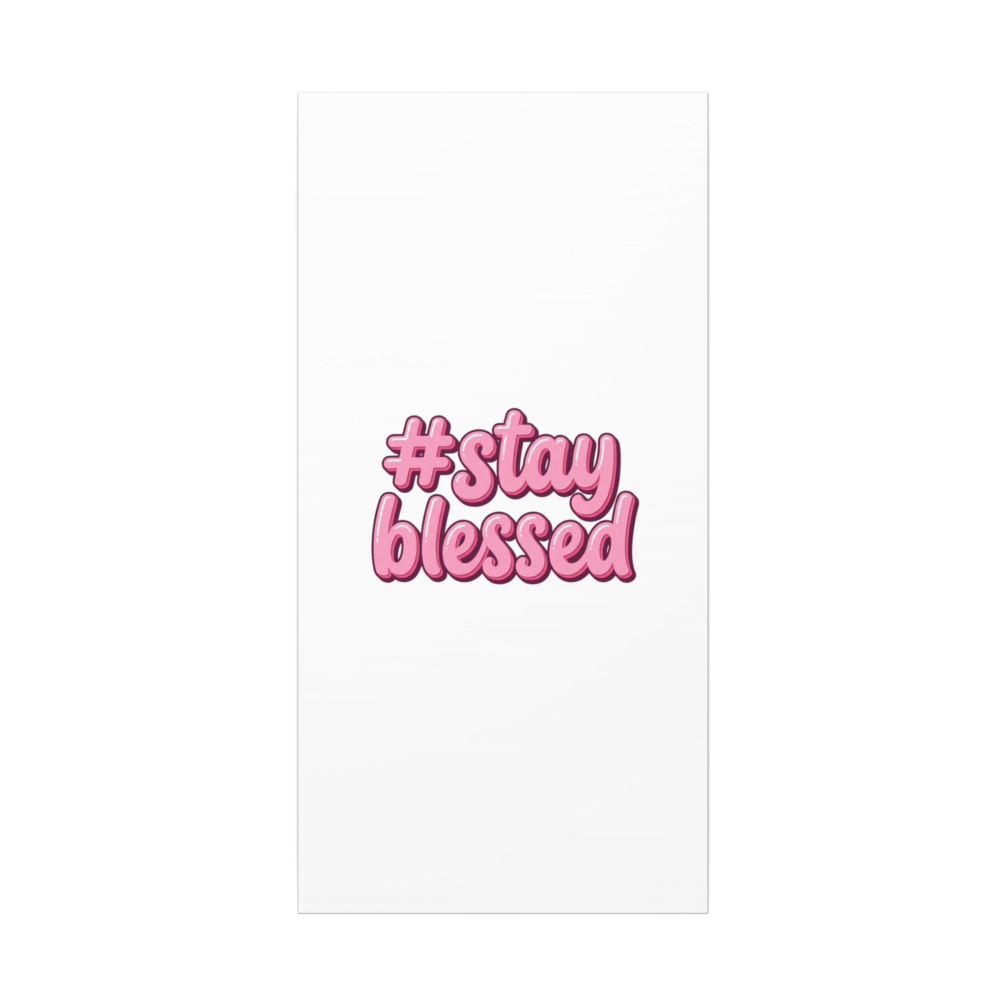 Stay Blessed Canvas, Christian Easter Scripture Wall Art | Pastel Faith Decor