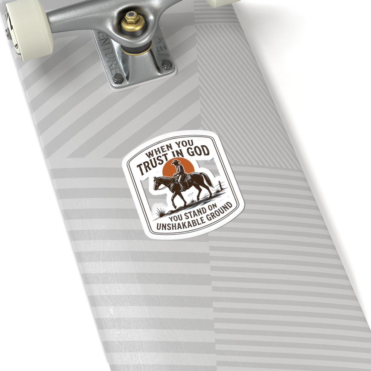 When You Trust In God Cowboy Sticker | Western Americana, Vintage Rodeo