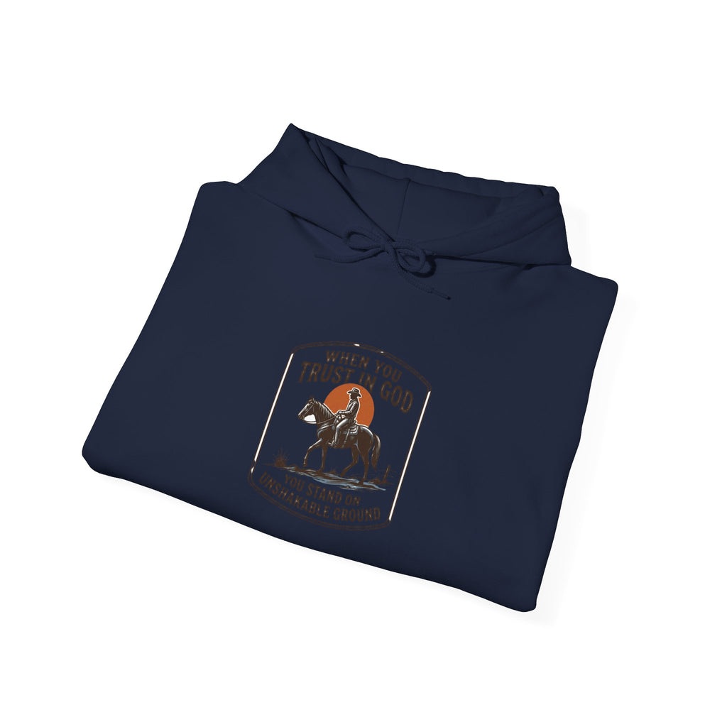 Trust in God Cowboy Crest Hoodie | Western Americana, Vintage Rodeo