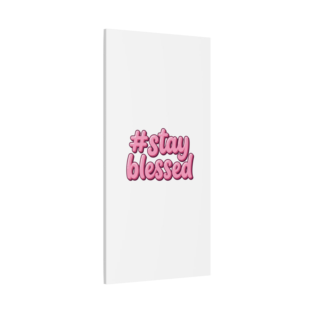 Stay Blessed Canvas, Christian Easter Scripture Wall Art | Pastel Faith Decor