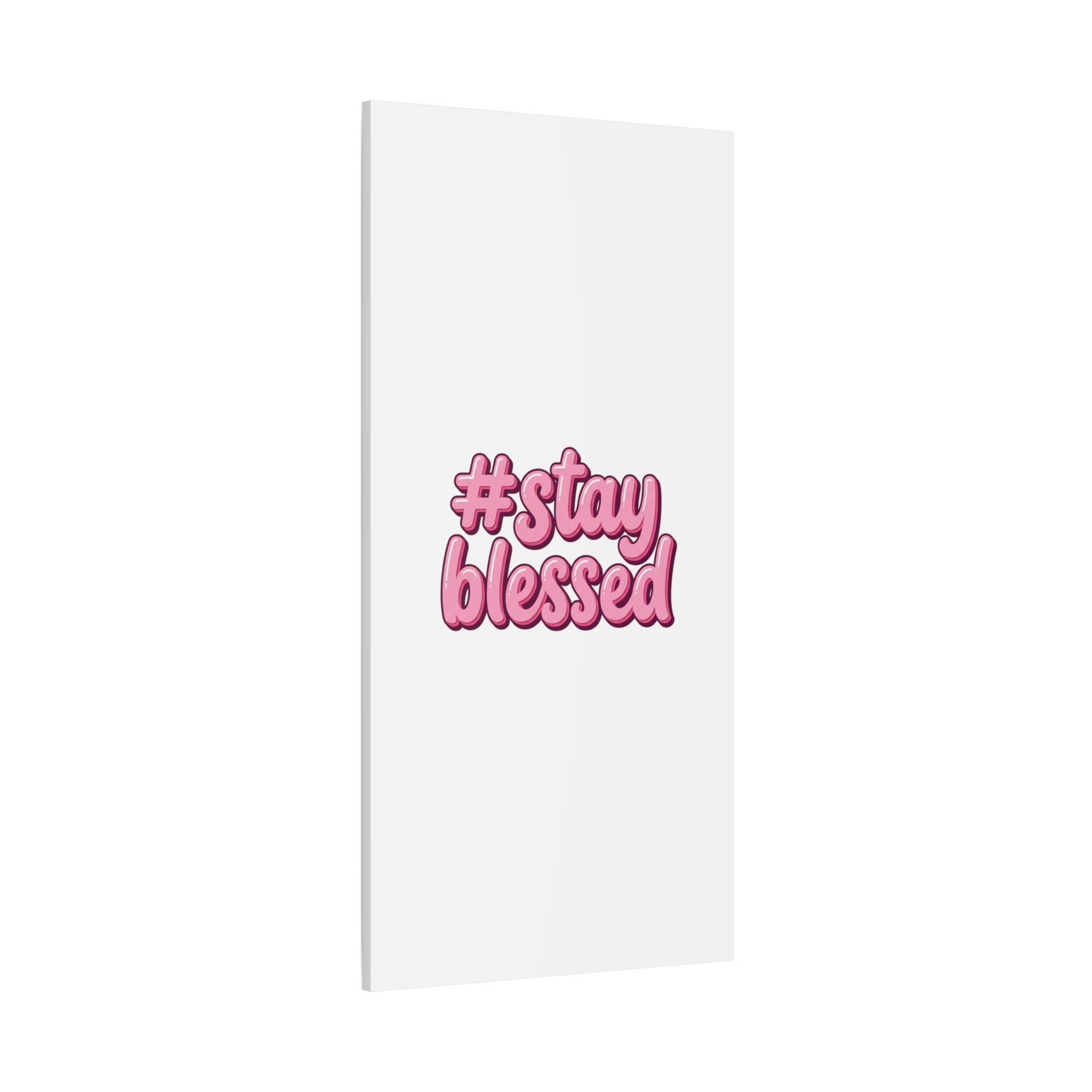 Stay Blessed Canvas, Christian Easter Scripture Wall Art | Pastel Faith Decor