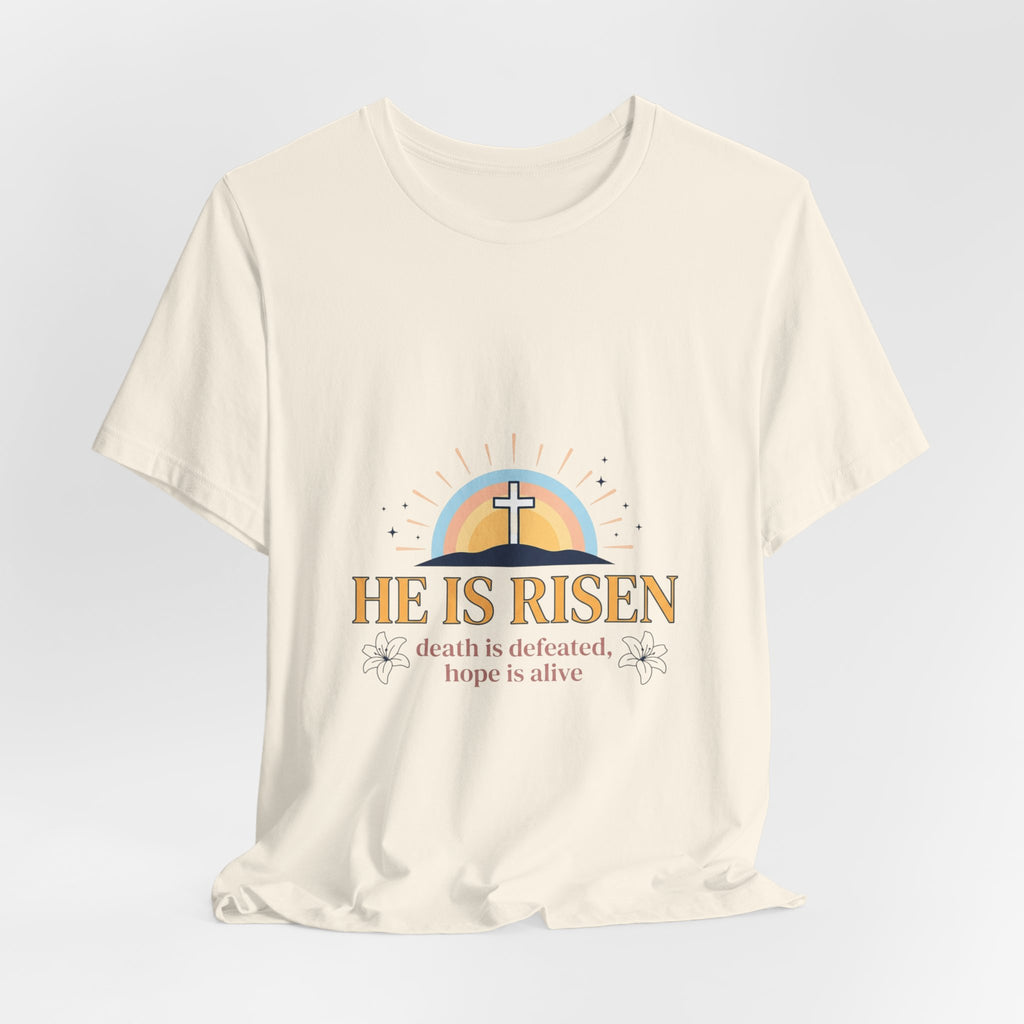 He Is Risen Shirt | Easter Christian Resurrection Tee, Scripture Faith Shirt
