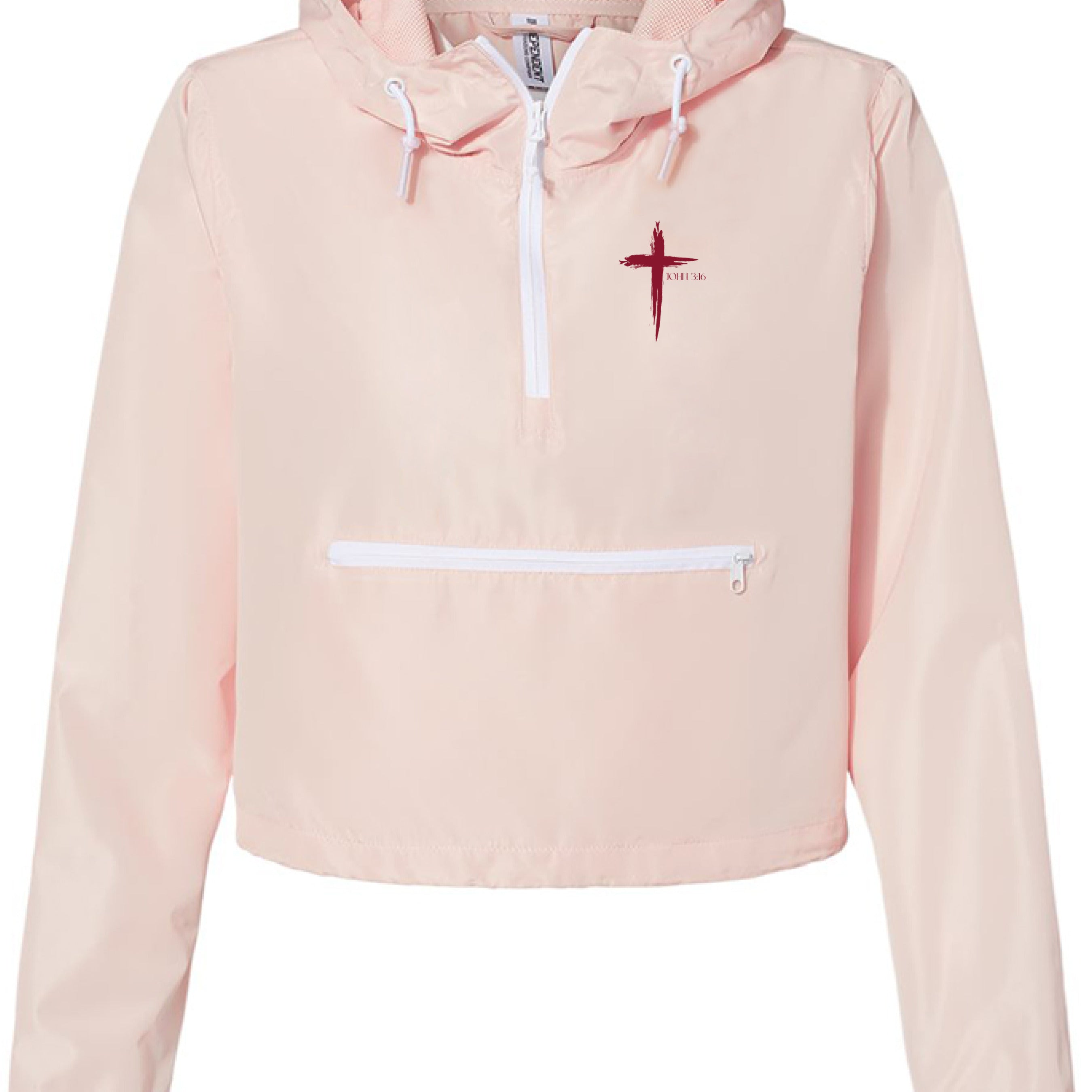 Blush/ White Zipper - FRONT